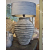 Lampa ceramiczna prążkowana Rustykalna z abażurem 92cm